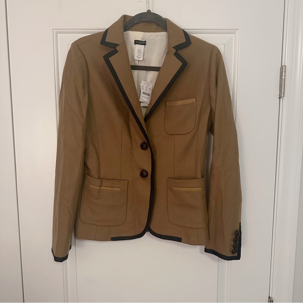 J Crew Factory Camel Wool Blazer